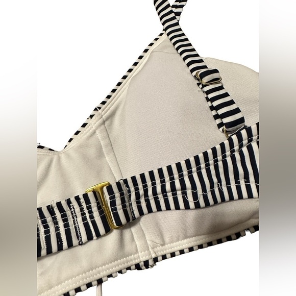 Xhilaration Women’s Swimsuit Bikini Blue and White Stripe XL D DD - Picture 9 of 12